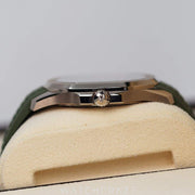 2020 PATEK PHILIPPE AQUANAUT GREEN DIAL WHITE GOLD 42.2MM 5168G-010