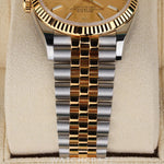 2024 ROLEX DATEJUST TWO TONE YELLOW GOLD AND STEEL CHAMPGANE DIAL 36MM 126233