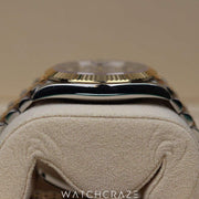 2022 ROLEX DATEJUST TWO TONE YELLOW GOLD AND STEEL BLACK DIAL 41MM 126333