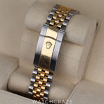 2022 ROLEX DATEJUST TWO TONE YELLOW GOLD AND STEEL BLACK DIAL 41MM 126333