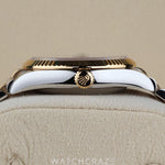 2024 ROLEX DATEJUST TWO TONE YELLOW GOLD AND STEEL CHAMPGANE DIAL 36MM 126233