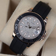 2022 ROLEX YACHT-MASTER ROSE GOLD DIAMOND DIAL 37MM 268655