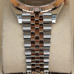 2024 ROLEX DATEJUST GREY DIAL TWO TONE EVEROSE GOLD AND OYSTER STEEL 41MM 126331