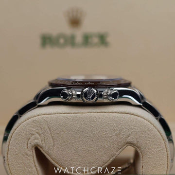2021 ROLEX DAYTONA PLATINUM ICE BLUE DIAL DIAMOND BAGUETTE MARKERS 40MM 116506