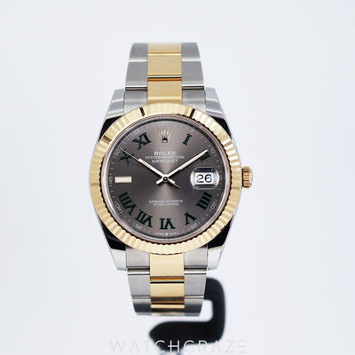2024 ROLEX DATEJUST WIMBLEDON DIAL STEEL AND GOLD 41MM 126333
