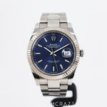 2019 ROLEX DATEJUST BLUE DIAL 41MM 126334