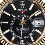 2023 ROLEX SKY-DWELLER OYSTERFLEX BLACK DIAL 42MM 326238