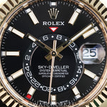 2023 ROLEX SKYDWELLER OYSTERFLEX BLACK DIAL 42MM 326238