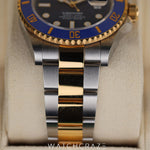 2024 ROLEX SUBMARINER TWO TONE YELLOW GOLD AND STEEL BLUSEY 41MM 126613LB