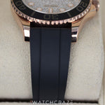 2022 ROLEX YATCHMASTER ROSE GOLD DIAMOND DIAL 37MM 268655