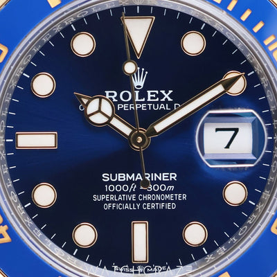 2024 ROLEX SUBMARINER TWO TONE YELLOW GOLD AND STEEL BLUSEY 41MM 126613LB