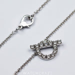 HERMES FINESSE PENDANT 18K WHITE GOLD 0.46CT DIAMONDS H219310B 00