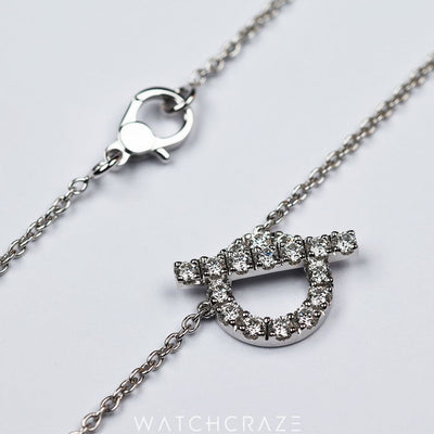 HERMES FINESSE PENDANT 18K WHITE GOLD 0.46CT DIAMONDS H219310B 00