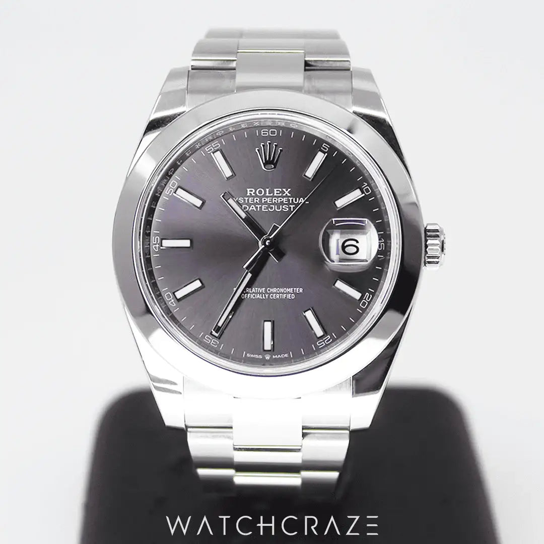 2021 ROLEX DATEJUST 41 SLATE DIAL 41MM 126300