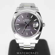 2021 ROLEX DATEJUST 41 SLATE DIAL 41MM 126300