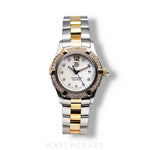 LADIES TAG HEUER AQUARACER TWO TONE YELLOW GOLD AND STEEL 26MM WAF1450.BB0825