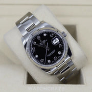 2018 ROLEX DATEJUST DIAMOND MARKERS 34MM 115234