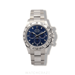 2024 ROLEX  COSMOGRAPH DAYTONA WHITE GOLD BLUE DIAL 40MM 116509