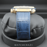 2016 HUBLOT CHRONOGRAPH CLASSIC FUSION KING GOLD BLUE DIAL 45MM 521.OX.7180.LR