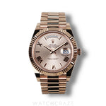 2022 ROLEX DAY-DATE EVEROSE SUNDUST DIAL 40MM 228235