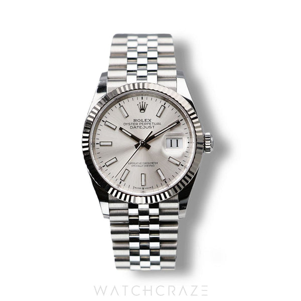 2024 ROLEX DATEJUST SILVER DIAL 36MM 126234