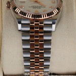 2022 ROLEX DATEJUST MOTHER OF PEARL DIAL DIAMOND MARKERS 36MM 126231