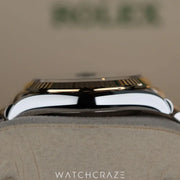 2024 ROLEX DATEJUST TWO TONE YELLOW GOLD AND STEEL DIAMOND MARKERS BLACK DIAL 41MM 126333