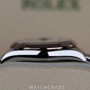2024 ROLEX DATEJUST TWO TONE ROSE GOLD AND STEEL GREY DIAL 36MM 126231