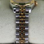 2014 ROLEX DATEJUST TWO TONE GOLD AND STEEL CHAMPAGNE 26MM 179173