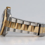 2015 ROLEX SUBMARINER TWO TONE GOLD AND STEEL BLACK DIAL 40MM 116613LN