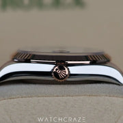2024 ROLEX DATEJUST TWO TONE ROSE GOLD AND STEEL GREY DIAL 36MM 126231