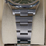 2024 ROLEX OYSTER PERPETUAL GREEN DIAL STAINLESS STEEL 41MM 124300