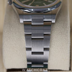 2020 ROLEX OYSTER PERPETUAL GREEN DIAL STAINLESS STEEL 41MM 124300
