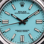 2021 ROLEX OYSTER PERPETUAL TIFFANY BLUE DIAL 41MM 124300
