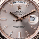 2020 ROLEX DAY-DATE SUNDUST DIAL BAGUETTE 40MM 228235