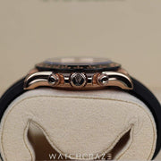 2020 ROLEX DAYTONA OYSTERFLEX ROSE GOLD BLACK DIAL 40MM 116515LN