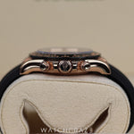 2020 ROLEX DAYTONA OYSTERFLEX ROSE GOLD BLACK DIAL 40MM 116515LN