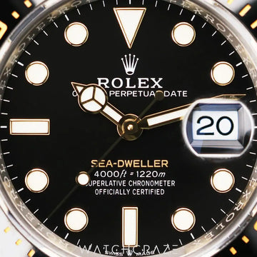 2020 ROLEX SEA-DWELLER TWO TONE GOLD AND STEEL BLACK DIAL 43MM 126603