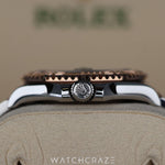 2020 ROLEX YACHT-MASTER TWO TONE ROSE GOLD AND STEEL CHOCOLATE DIAL 37MM 268621