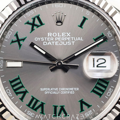 2021 ROLEX DATEJUST WIMBLEDON DIAL 41MM 126334