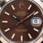 2021 ROLEX DATEJUST SMOOTH BEZEL CHOCOLATE DIAL 41MM 126301