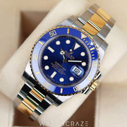 2016 ROLEX SUBMARINER DATE BLUE DIAL 40MM "BLUESY"116613LB