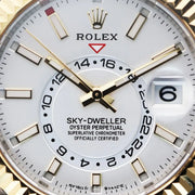 2024 ROLEX SKY-DWELLER TWO TONE GOLD AND STEEL WHITE DIAL 41MM 336933