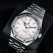 2019 AUDEMARS PIGUET ROYAL OAK SELFWINDING 15450ST WHITE DIAL 37MM
