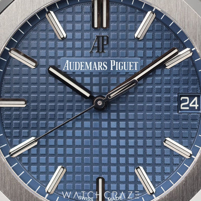 2019 AUDEMARS PIGUET ROYAL OAK BLUE DIAL 41MM 15500ST.OO.1220ST.01