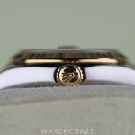 2014 ROLEX DATEJUST TWO TONE GOLD AND STEEL CHAMPAGNE 26MM 179173