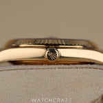 2019 ROLEX DAY-DATE YELLOW GOLD BAGUETTE MARKERS BLACK DIAL 40MM 228238