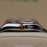 2021 ROLEX DATEJUST TWO TONE ROSE GOLD AND STEEL CHOCOLATE DIAL 28MM 279171