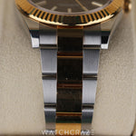 2024 ROLEX DATEJUST TWO TONE GOLD AND STEEL BLACK DIAL 41MM 126333