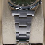 2020 ROLEX OYSTER PERPETUAL GREEN DIAL STAINLESS STEEL 41MM 124300